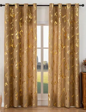Pieza Cortina opaca de terciopelo de camello súper suave, decoración de ambiente festivo para sala de estar, dormitorio, fiesta y celebración con p - Shein - FashionsVida