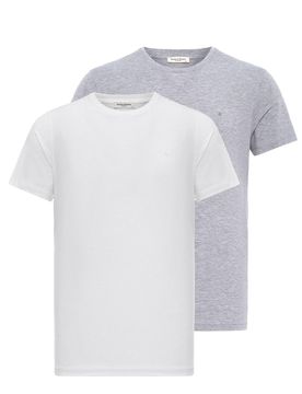 Anou Anou Camiseta gris / blanco