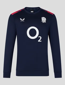 England Rugby Men's 26/27 Pre Match Drill Top - Peacoat 2XL male - Castore - FashionsVida