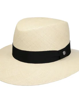 Laurena Bright Panama Hat by - nature-black - Damen - Size: S (55-56 cm) - Lierys - FashionsVida