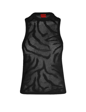 HUGO Top SORNI schwarz L damen - Hugo Boss - FashionsVida