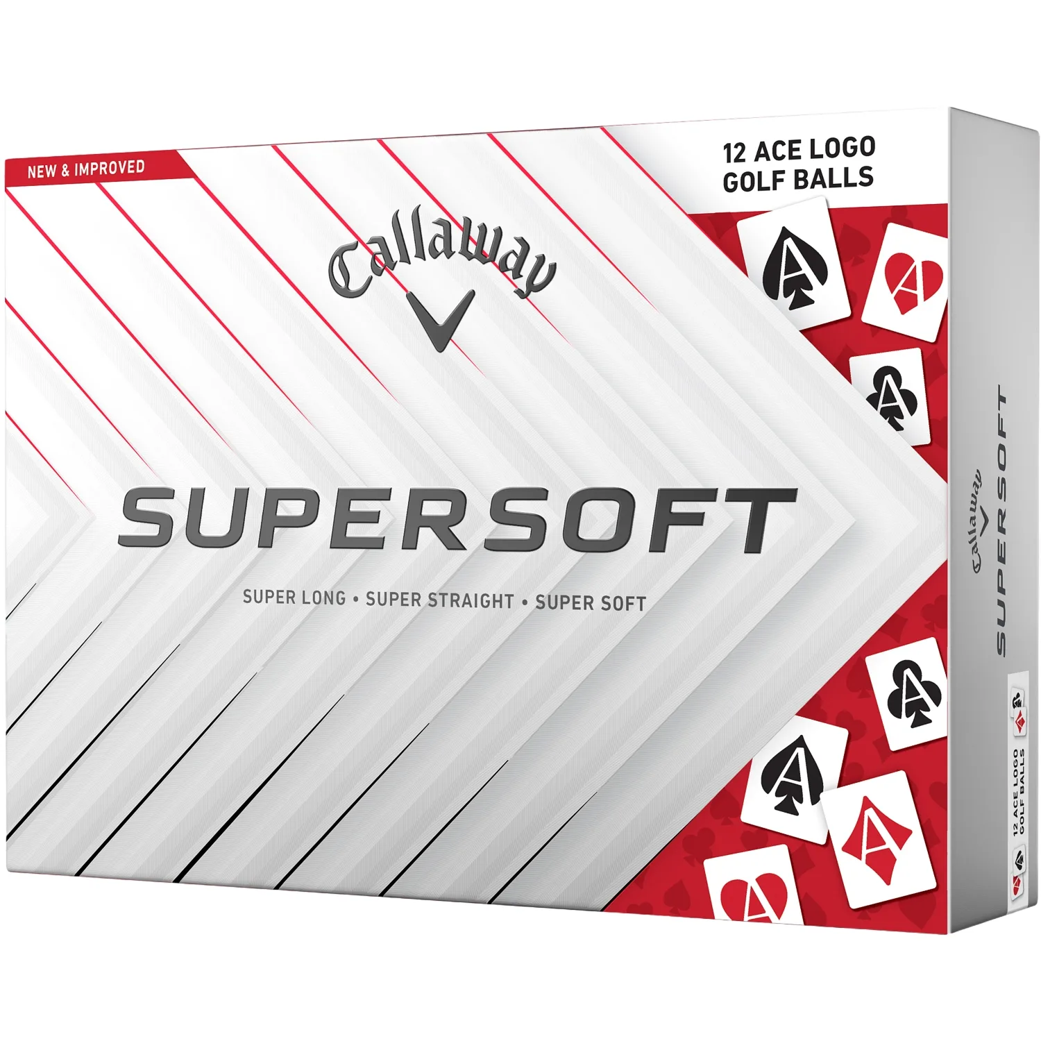 Golfbälle Supersoft LTD 2025 Aces 12er Pack , weiss - Callaway - FashionsVida
