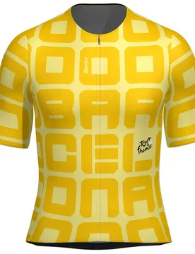 Maillot à Manches Courtes Tdf Grand Départ Barcelone - Santini - FashionsVida