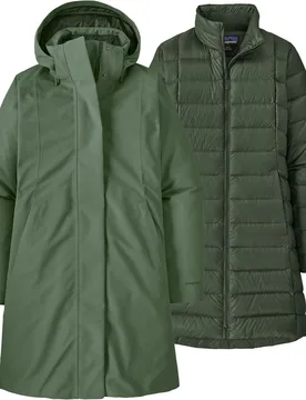 Parka chaude et imperméable - W's Tres 3-in-1 Parka Old Growth Green - Taille S - Vert - Patagonia - FashionsVida