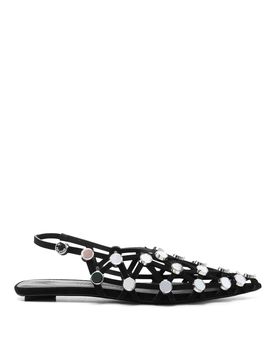 Sandali slingback a griglia
