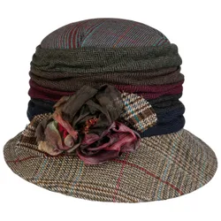 Vedelia Cloth Hat by - beige-mottled - Unisex - Size: One Size