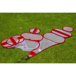 Trainingspuppe mit Slalom-Pfosten (x5) - Rouge - unisex - Size: 150x50 cm