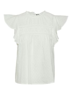 VERO MODA Blusa 'VMTRINE' blanco
