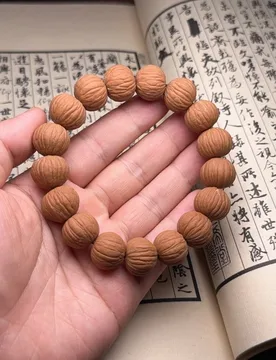 Luxury hand-woven Beijing octagonal small walnut bracelet with phoenix feather and monkey head pumpkin beads, unisex single-loop - Aliexpress - FashionsVida