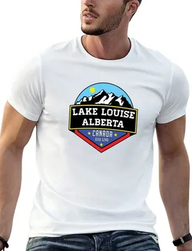 LAKE LOUISE ALBERTA CANADA MOUNTAINS LAKE T-Shirt cotton t shirts man 100% t shirt man cotton T-Shirt - Aliexpress - FashionsVida