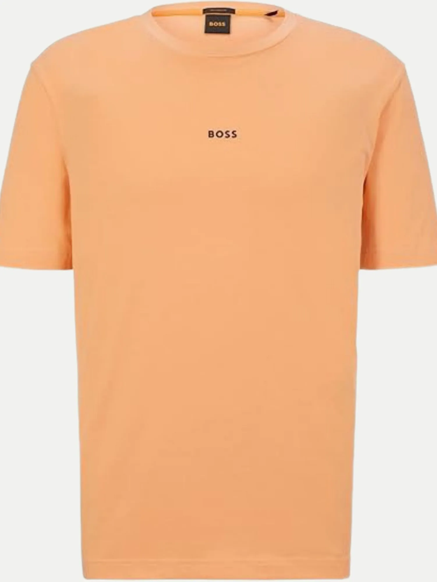 Orange T-Shirt mit Logoprint Orange XL - BOSS - FashionsVida
