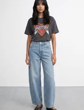 Women's Fleetwood Mac Graphic Vintage Charcoal Wash Band T-Shirt Size: XL - Charcoal - Size: XL - Warehouse - FashionsVida