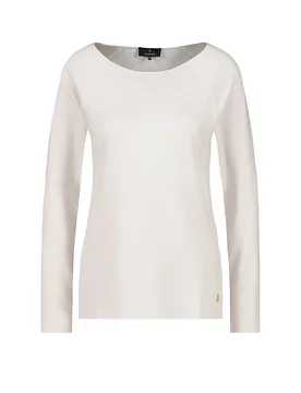 T-shirt à manches longues crème 44 - monari - FashionsVida