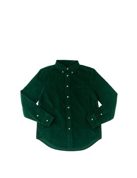 Camicia in velluto POLO BOYS VERDE M