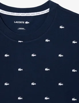 Camiseta interior de hombre con estampado de cocodrilo de manga corta - Lacoste - FashionsVida
