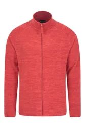 Snowdon II Mens Full-Zip Fleece Jacket - Red - Red - Size: XL