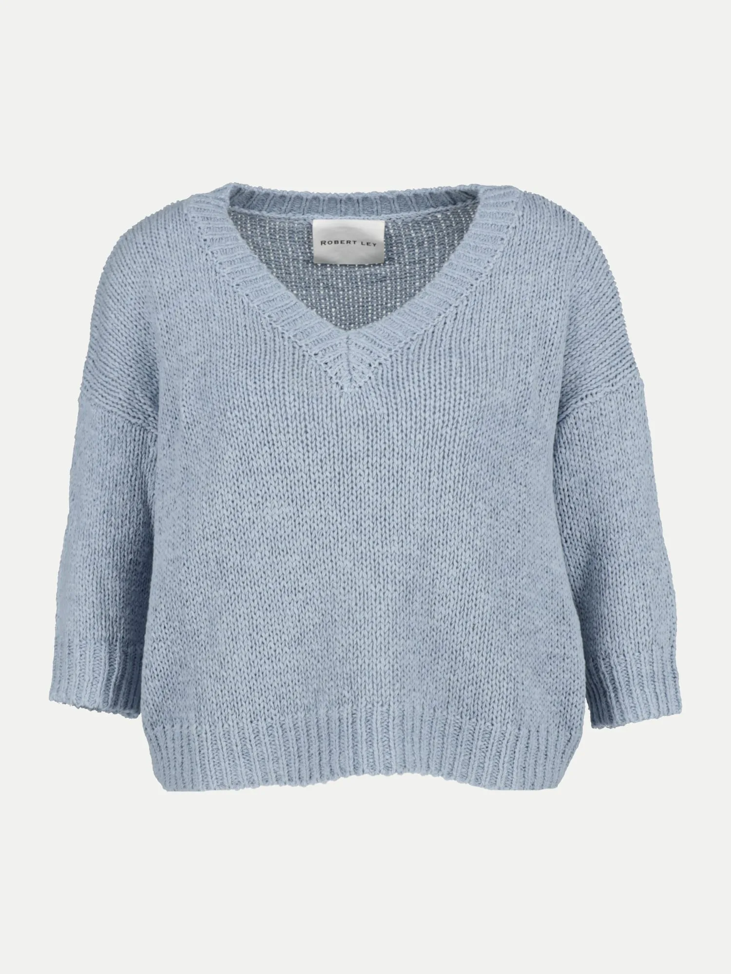 Lochstrickpullover Blau 46 - Robert Ley - FashionsVida