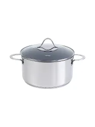 Pentola per carne 24cm / 5,7l Perfekt Acciaio Inox Antiaderente argento