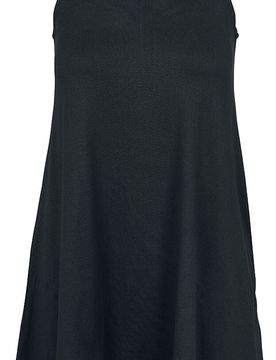 Kurzes Kleid - Ladies A-Line Turtleneck Dress - XS bis XL - für Damen - Größe XS - schwarz - Frauen - female