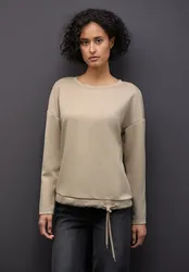 Silk-Look Shirt female Beige
