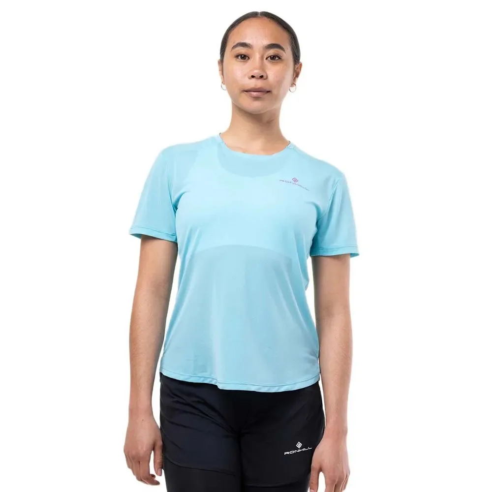 Maglietta A Maniche Corte Tech Larimar / Exuberance 42 - Ronhill - FashionsVida