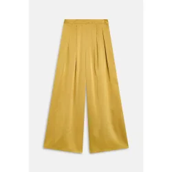 Pantalón de mujer satinado y ancho