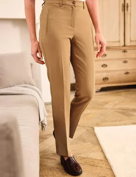 Bügelfrei-Stretch-Hose - Toffee - female - Size: 44 - Avena - FashionsVida