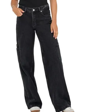 Only Damen Jeans Schwarz 493728