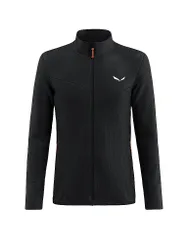 Giacca in pile da uomo Puez Waffle Hoodie nero M