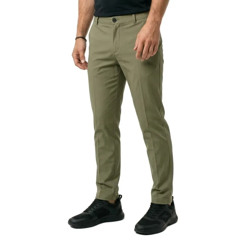 Pantaloni Eleganti Slim-liam Flex B Vetiver 44 - Selected - FashionsVida