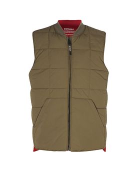 Steppgilet dunkelrot XL herren