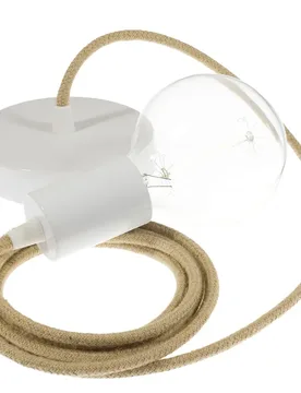 Cables Suspension Luminaire Rn06 50 Cm Beige / White One Size - Creative - FashionsVida