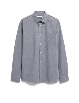 Camisa Relaxed Fit azul XL - Armedangels - FashionsVida