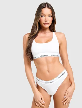 Icon Baumwoll-String Damen - Damen, Weiss - female - Size: XS - Calvin Klein Underwear - FashionsVida