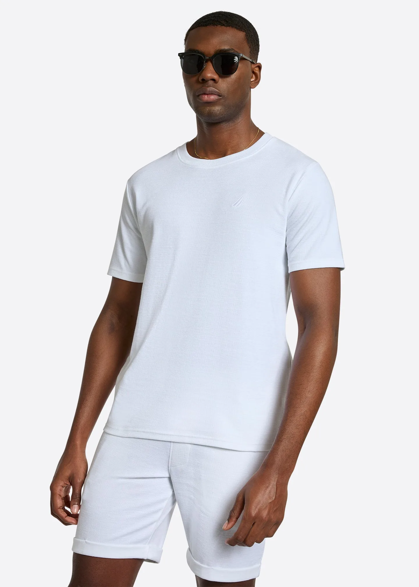 Mens Capri T-Shirt - White - Size Medium - Nautica - FashionsVida