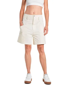 Pantaloni Corti W8198 .000.8588 Chalk 26 - Replay - FashionsVida