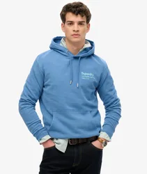 Superdry Herren Core City Hoodie mit Logo Blau - Größe: Xxl