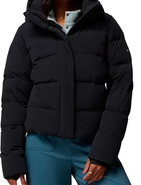 Doudoune isolée en duvet naturel - Amaze Puff Hooded Jacket Black - Taille L - Noir - Columbia - FashionsVida