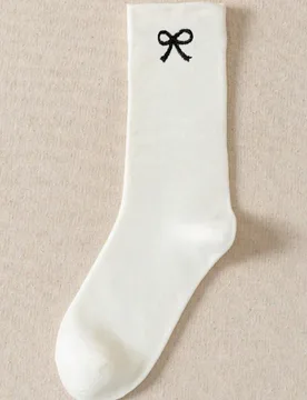 Pares de calcetines de maternidad cómodos y de boca ancha de unicolor para mujeres, calcetines de media pantorrilla que absorben la humedad - Shein - FashionsVida