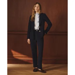 Pantalón piqué de mujer recto