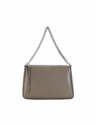 Ledertasche - Umhängetasche PERRY grau damen