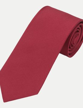 Krawatte aus Seide Rot