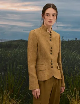 Chaqueta austríaca de lino de mujer - Verhunt - FashionsVida