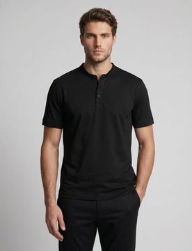 Sinsay - Polo in cotone - nero