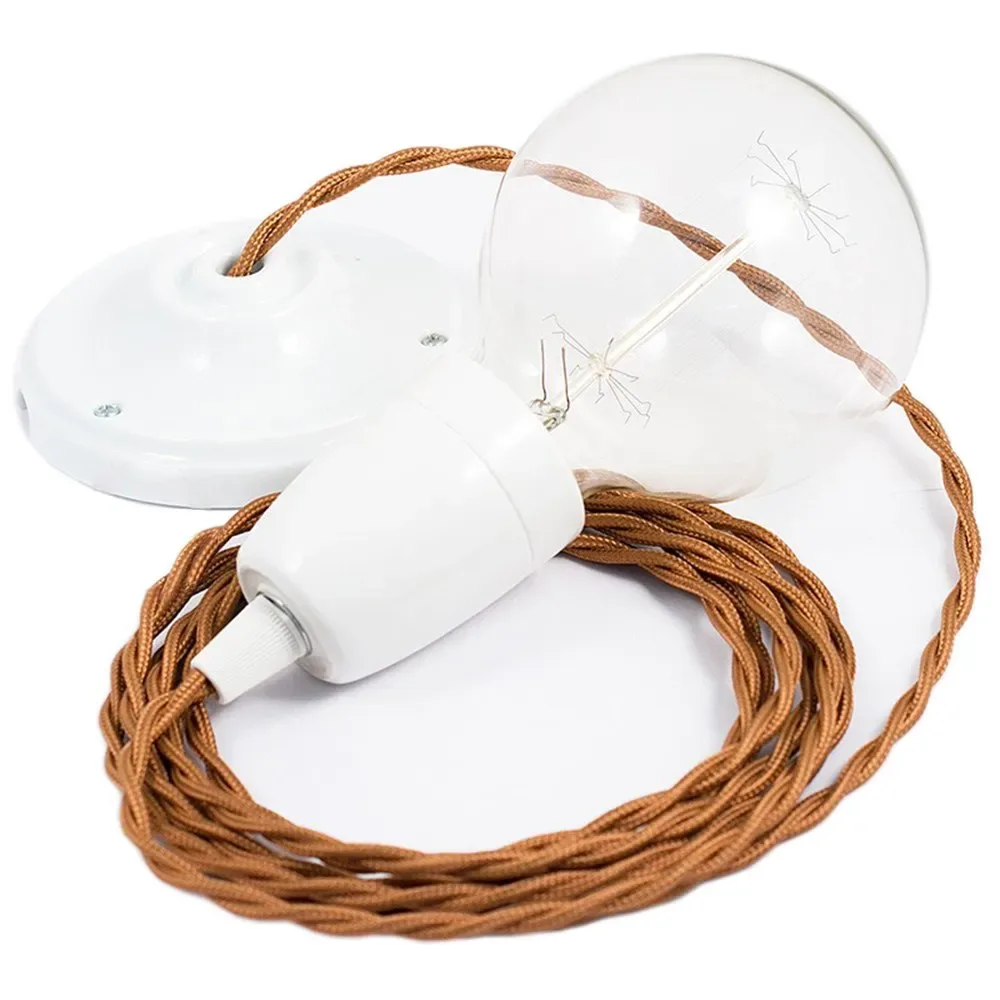 Cables Suspension Luminaire Tm22 1 M Whiskey / White One Size - Creative - FashionsVida