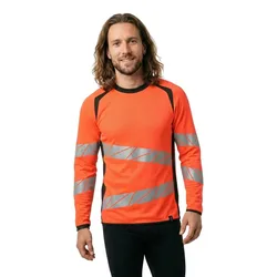 Sweat-shirt Accelerate Safe 19084 Hi-Vis Red / Dark Anthracite 5XL