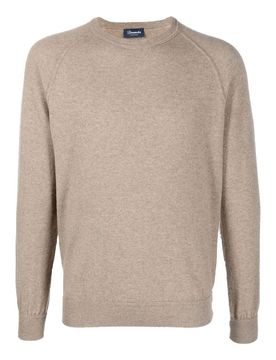Pull girocollo manica raglan