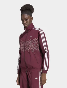 Womens Giacca Da Allenamento A Vestibilità Ampia Firebird Gfx A Fiori - Rosa, rosa rosa Donna taglia 2XS - Adidas - FashionsVida