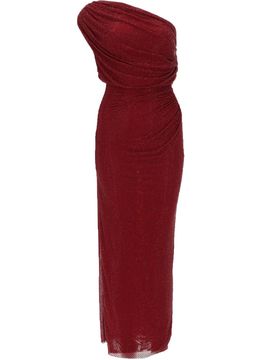 Rhinestone Drape Midi Dress