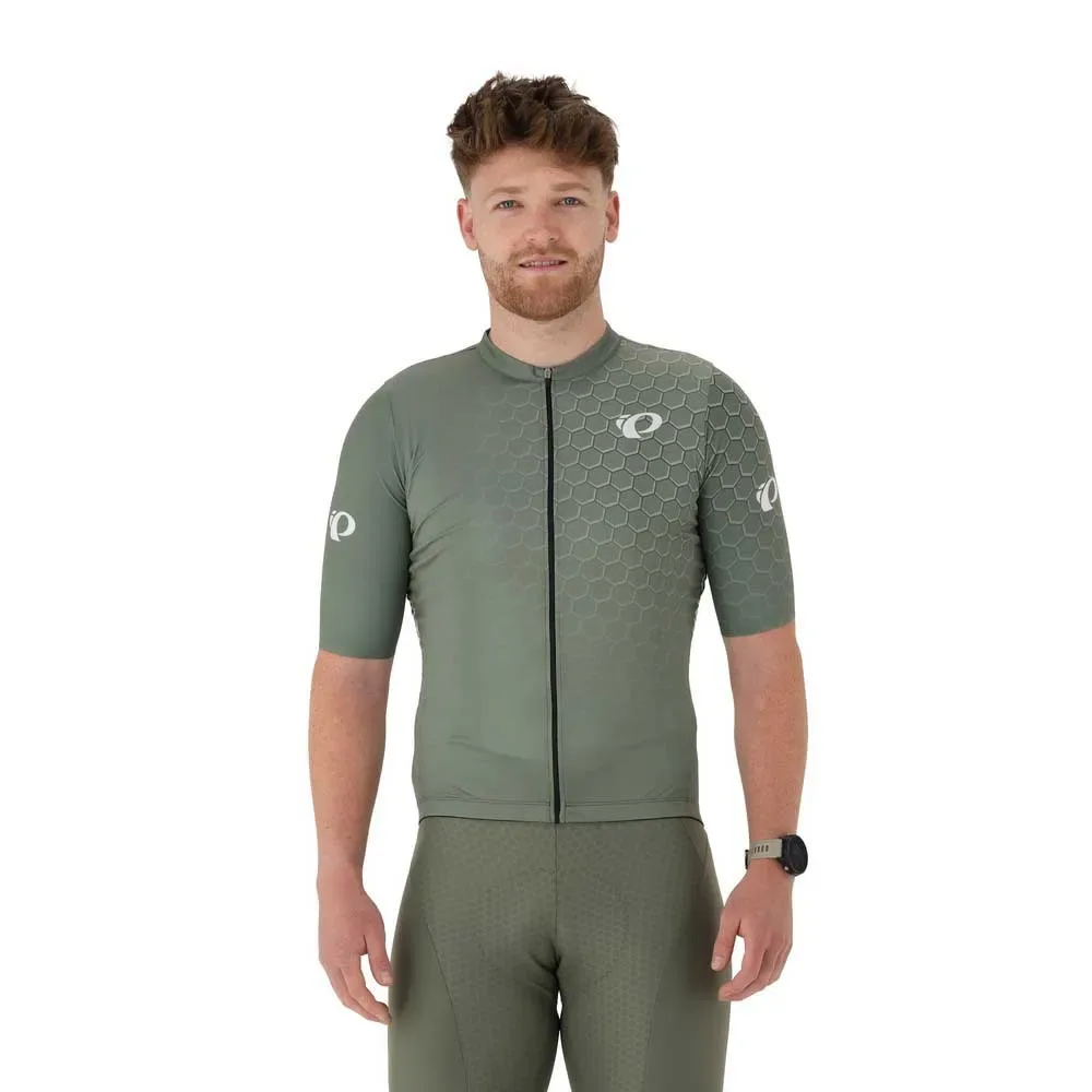 Izumi Maglia A Maniche Corte Performance Hexagon Green - Pearl - FashionsVida